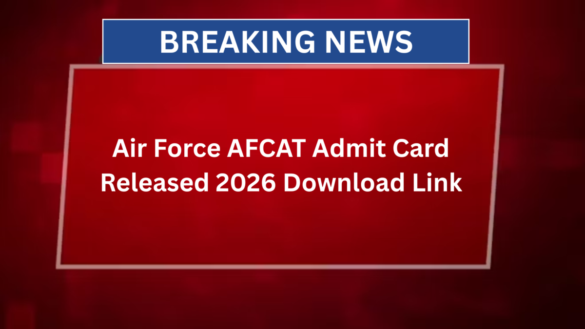 Air Force AFCAT admit card released