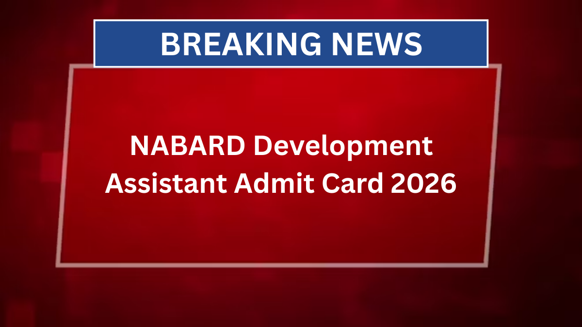 nabard development assistant admit card