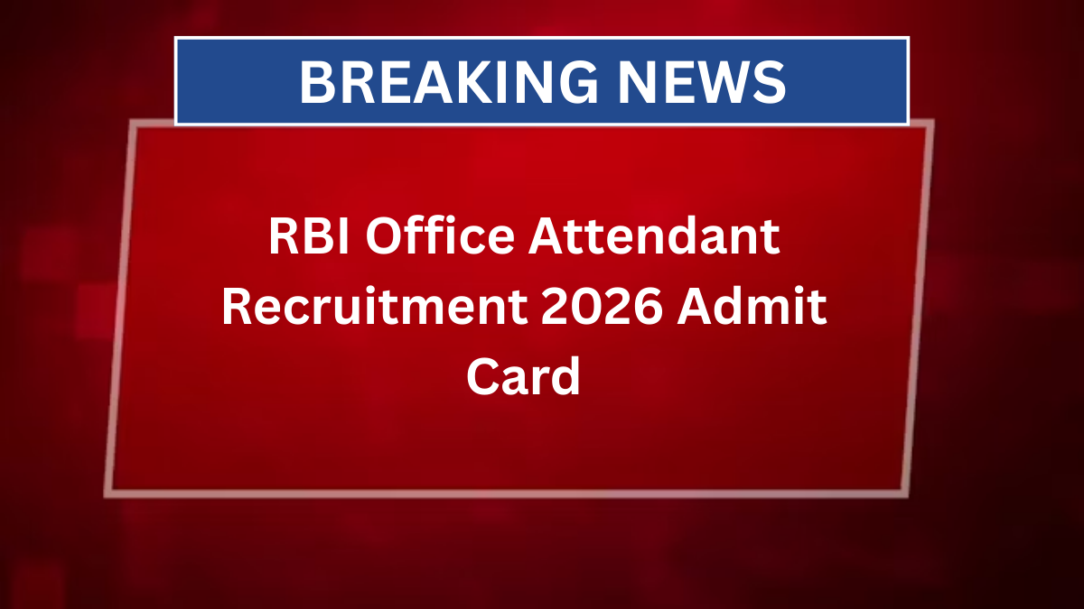 rbi office attendant recruitment 2026