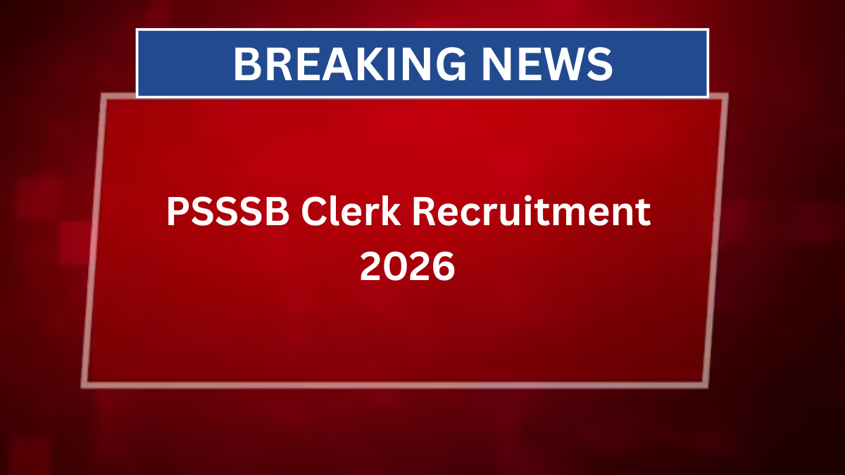 psssb clerk recruitment