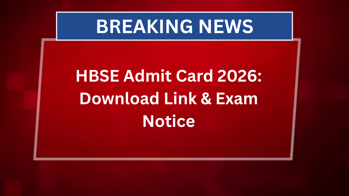 hbse admit card 2026